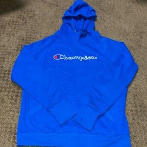 Champion hoodie sweatshirt EUC blue with 2 front pockets